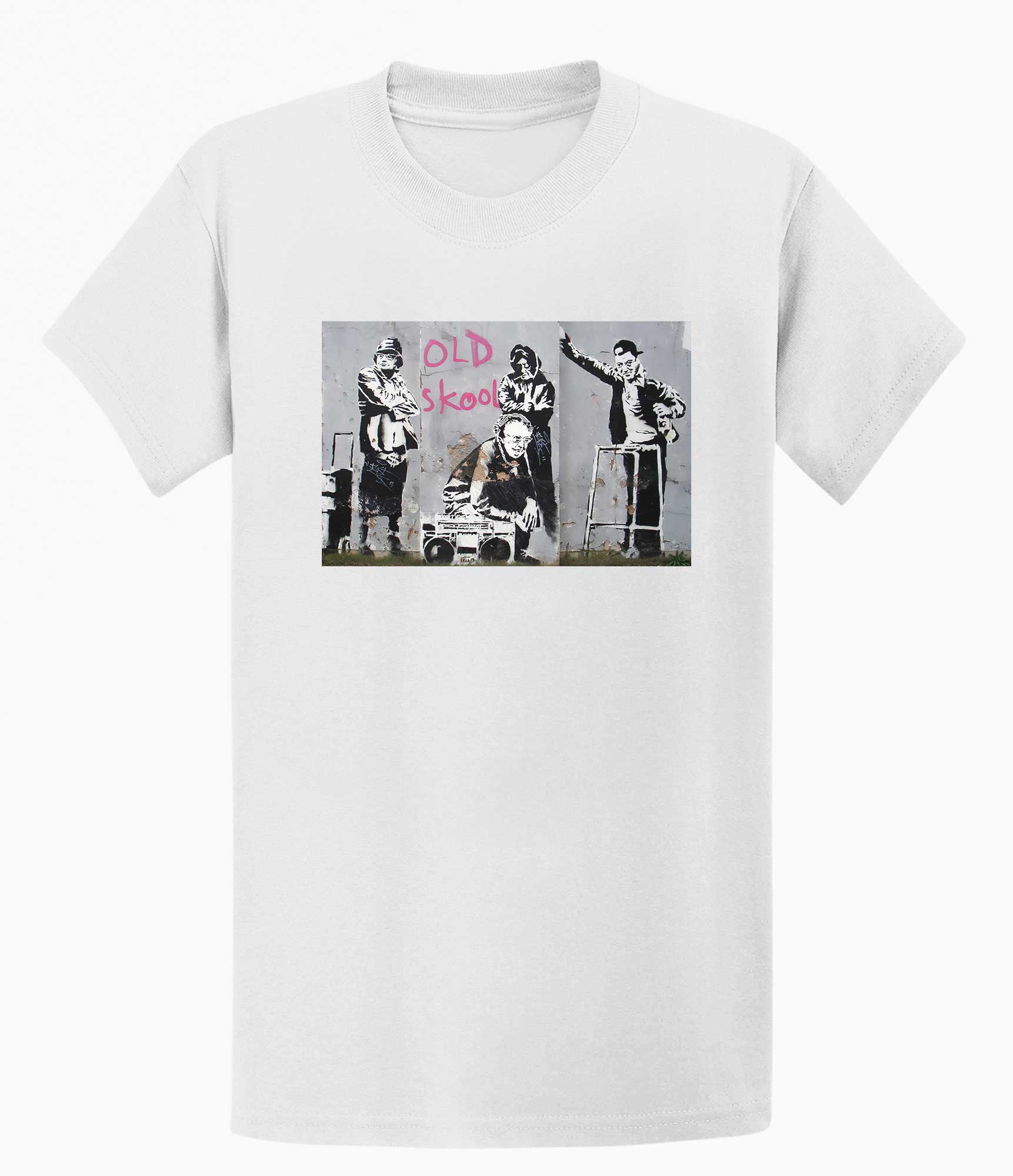 Image of Banksy Unisex T-Shirt - Old Skool Banksy-Apparel